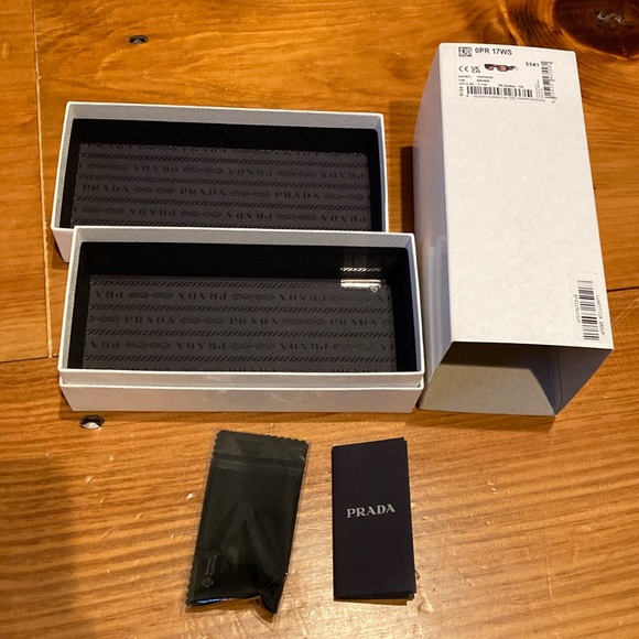 New! PRADA Tortoise & Brown Eyewear Sculto Reo Logo Sunglasses - Picture 6 of 16